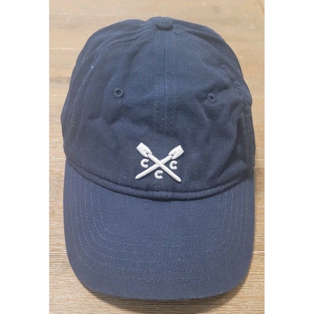 Crew Clothing Company Hat Cap Strap Back Blue Casual Cotton Dad Paddle CCC Logo